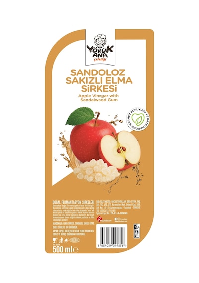 Sandaloz Sakızlı Elma Sirkesi 500 Ml