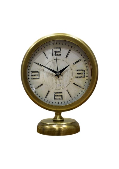 Premium Vintage 25 X 20 Cm Eskitme Metal Masa Saati Çok Renkli