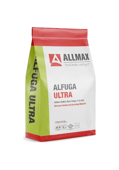 Allmax Silikonlu Fuga Derz Dolgusu Siyah 1 Kg