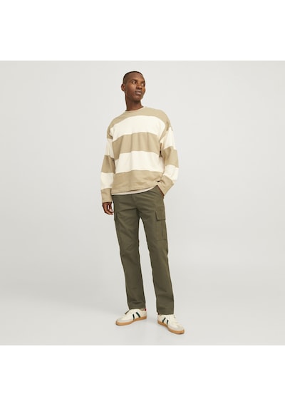 Jack & Jones Erkek Pamuklu Kargo Pantolon - Kane - 12258150 Yeşil