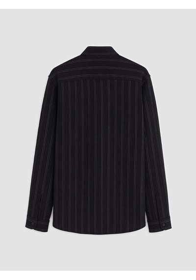 Lcw Vision Lacivert Slim Fit Çizgili Erkek Gömlek