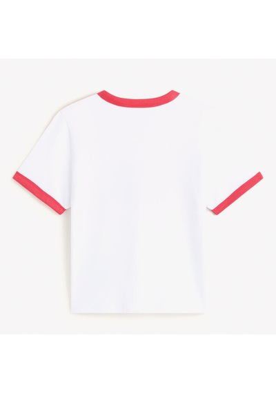 Vans Center Chest Ringer Kadın Beyaz T-shirt Vn000txswht1