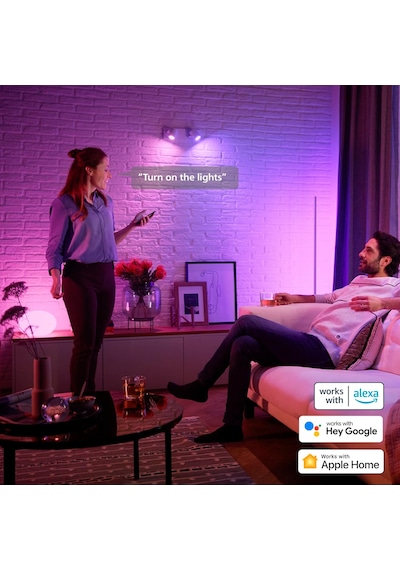 Philips Hue 4.2w Renkli Akıllı Spot Ampul Gu10 Bluetooth Uyumlu, Çok Renkli