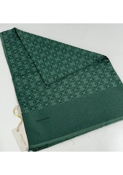 Pierre Cardin Elegans Monogram Şal-75 X 190-090700-953 Zümrüt Yeşili Zümrüt Yeşili