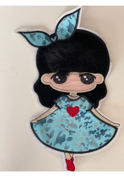 26x12 Cm Kız Çocuk Için Tüylü Aplike