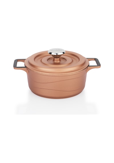 Schafer Pro Cast Mini Döküm Tencere Seti 5 Parça-Rosegold
