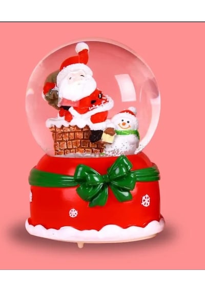 Noel Baba Kardan Adam Tasarımlı 13 Cm Büyük Boy Işıklı Müzikli Ka