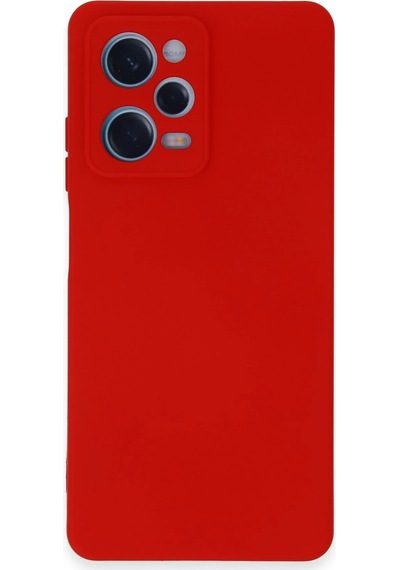 Newface - 866 - Xiaomi Redmi Note 12 Pro 5g Kılıf Nano İçi Kadife Silikon - Csmo-tex - - Kırmızı