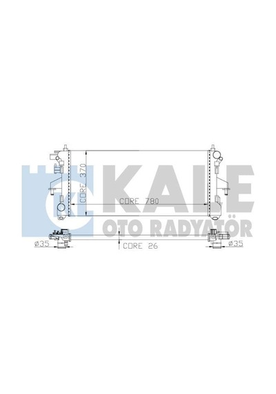 KALE OTO Radyatör 2052011AB Su Radyatörü Ducato 06- 2.3 Jtd 1 Sıra Alb