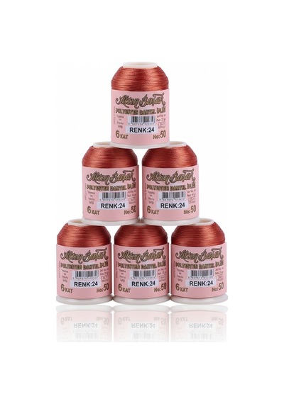 5 Adet Altınbaşak Oya Ve Dantel İpi 20 Gr - Royaleks - No: 024