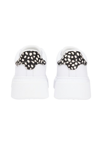 Tommy Hilfiger Th Kadın Beyaz Hayvan Desenli Platform Spor Ayakkabı-12221 Beyaz