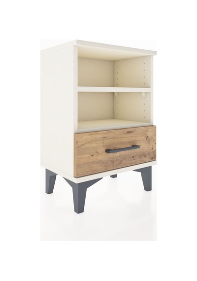 Arges Komodin 2 Raflı Tek Çekmeceli 44x30x64 Aytaşı-çam Aytaşı