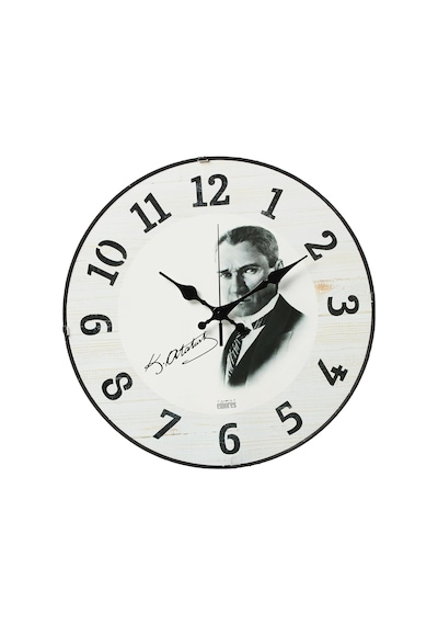 Emores 36 Cm Gerçek Bombe Cam Akar Saniye Sessiz Mekanizma Dekoratif Atatürk Duvar Saati Sku: Smg8690010228383 07 Beyaz Emores 36 Cm Gerçek Bombe Cam Akar Saniye Sessiz Mekanizma Dekoratif Atatürk Duvar Saati Sku: Smg8690010228383 07 Beyaz