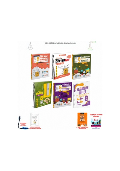 Çanta 8. Sınıf Lgs Tüm Dersler 232 6 Kitap Seti