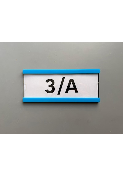 Okul Sınıf Kapı Numarası Ve İsimliği 21 X 9 Cm - Açık Mavi Kolay Değiştirilebilir