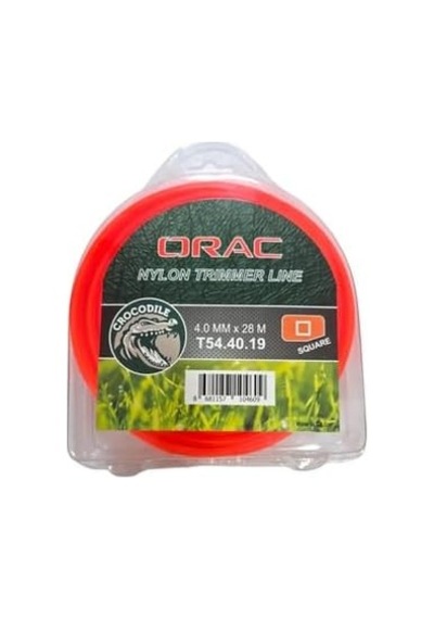 Orac Tırpan Misina, Kare Köşe, Turuncu, 4.0 Mm, 28 M, Model T54.40.19