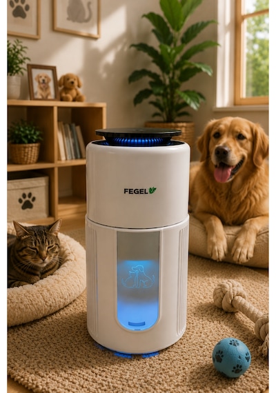 Fegel FG-202 WiFi 4 Katmanlı H13 HEPA PM2.5 Lazer Sensörlü Hava Temizleyici 50 m²