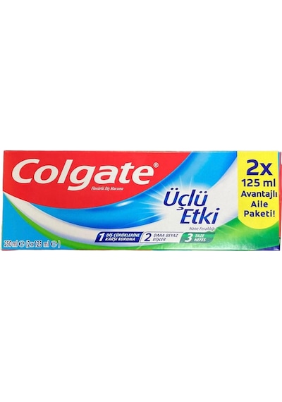 Diş Macunu Üçlü Etki 2 X 125 Ml