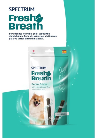 Tr Fresh Breath Mini Irk Yetişkin Köpekler İçin Naneli Diş Çubukları 56 Gram