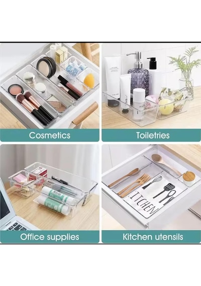 Bade 25 Parça Çekmece Içi Düzenleyici Banyo Makyaj Organizer Takı