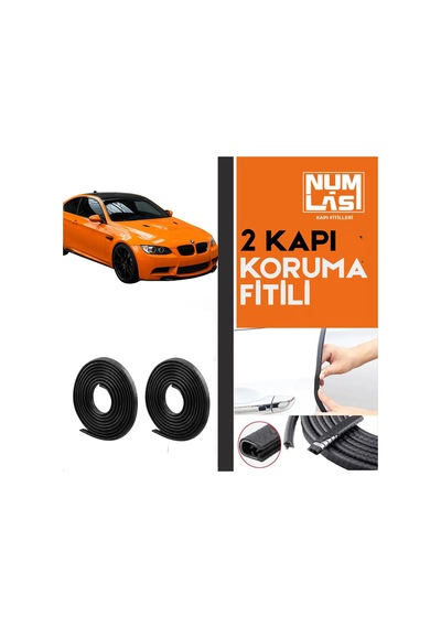 Bmw 3 Serisi E92 2007-2013 İki Kapı Koruma Fitili Siyah Renk Numlas-a Kalite-nm2767