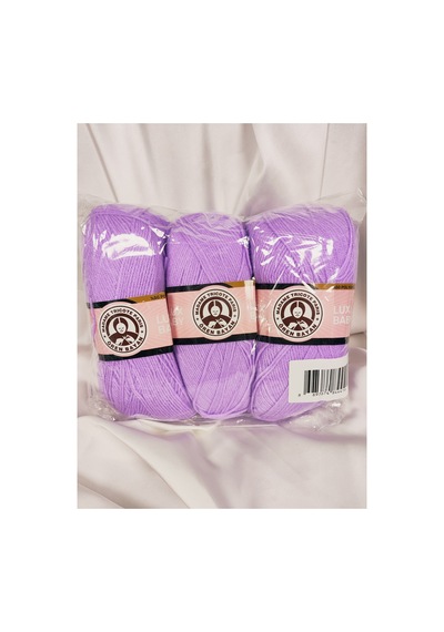 Lux Baby Lila El Örgü İpi Art No:3010 - Nm:3.4 - 100gr. 340mt. 3 Adet - Renk: 056