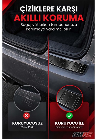 Mercedes E Serisi S212 2010-2013 Uyumlu Krom Arka Tampon Eşiği Paslanmaz Çelik Siyah