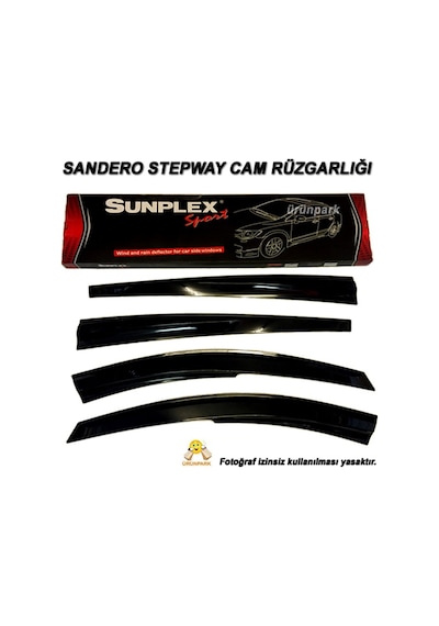 Sunplex Sandero Stepway Cam Rüzgarlığı Mugen Tip