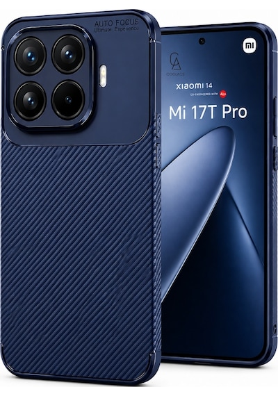 Xiaomi Mi 17t Pro Uyumlu Kılıf Karbon Tasarım Kamera Korumalı Silikon Telefon Kılıfı Kapak Lacivert
