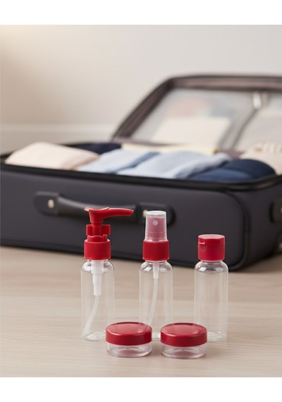 Taşınabilir 5 Parça Seyahat Kozmetik Dolum Seti 30 Ml Cn