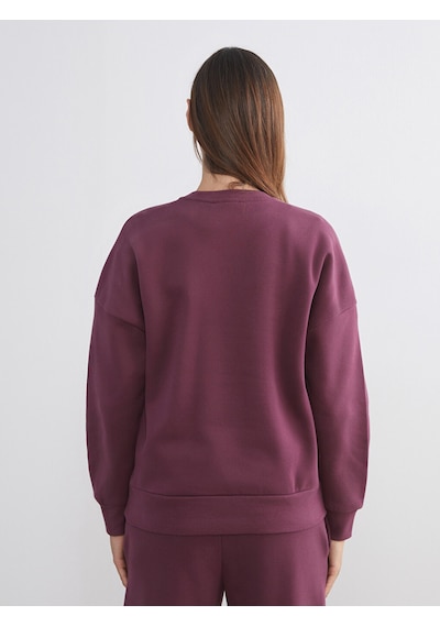 Lcw Vision Mürdüm Nakışlı Oversize Kadın Kalın Sweatshirt