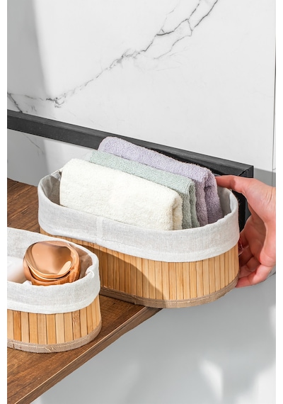 Posima 2082 Oval 3lü Pinterest Sepet Bambu Sepet Seti Dekoratif Banyo Mutfak Düzenleyici Organizeri Hasır