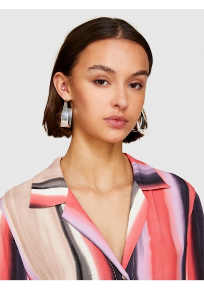 Sisley %100 Viskoz Baskılı Gömlek Yaka Uzun Kollu Elbise Kadın Yeşil Gömlek - 324p5zdnlq07a Sisley %100 Viskoz Baskılı Gömlek Yaka Uzun Kollu Elbise Kadın Yeşil Gömlek - 324p5zdnlq07a