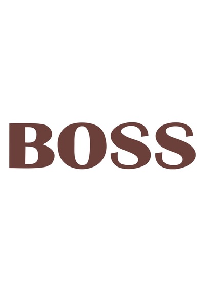 Boss Araba Sticker 17x17 Cm Kahverengi