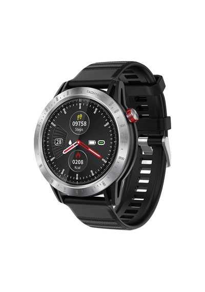Samdoo Cross Akıllı Saat, Kalp Ritmi Ve Sağlık Takibi, Ter Dayanıklı Silikon Kordon, 1.3" Dokunmatik Ekran, İos/android Uyumlu