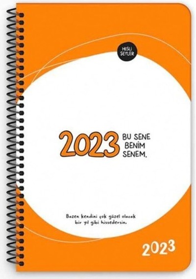 Hisli Şeyler 13 19,5 Haftalık Ajanda - Bu Sene Benim Senem Renkli
