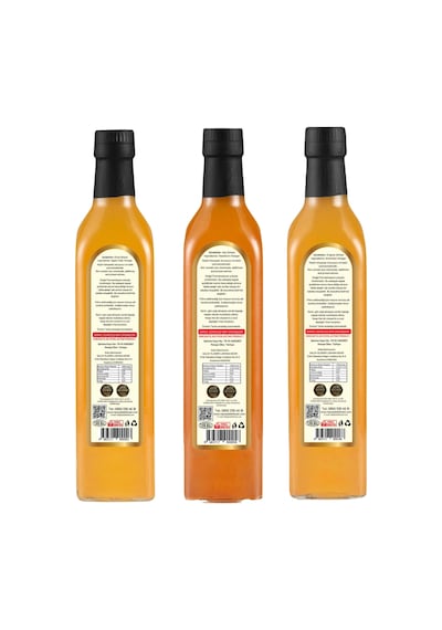 Hanzade Bitkisel Elma + Alıç + Enginar Sirkesi 500 ML 3'lü Set