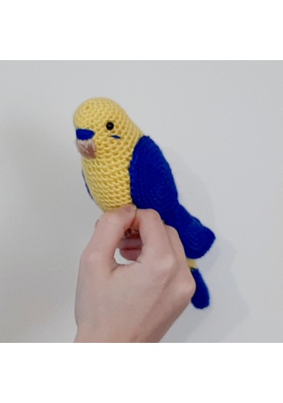 Amigurumi Örgü Oyuncak Muhabbet Kuşu Fenerbahçeliyim Lacivert - Sarı