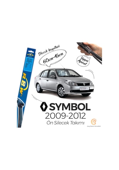 Renault Symbol Muz Silecek Takımı (2009-2012) RBW