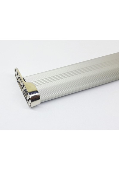 Gardırop Elbise Askı Borusu Alüminyum Dolap Borusu Oval 1 Adet 110 Cm Ve 2 Adet Boru Başlığı Dolap İ