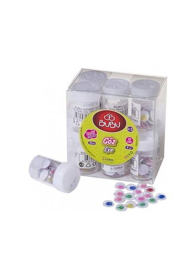 Bu-Bu Oynar Göz Renkli 12 Adet 12Mm-8Gr