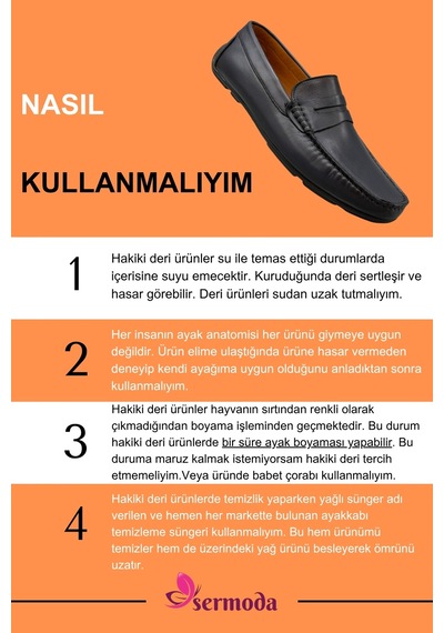 Sermoda Erkek Loafer - Hakiki Deri Rok Loafer Erkek Ayakkabı Lacivert