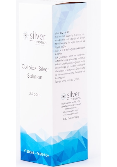 Gümüş Suyu 23 Ppm 500Ml 100Ml Cam Sprey Hydrasense Kolloidal