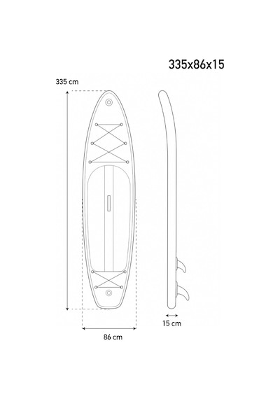 Walke Şişme Sup Board/şişme Stand Up Paddle Board 335x84x15 Cm Şişme Sörf Tahtası