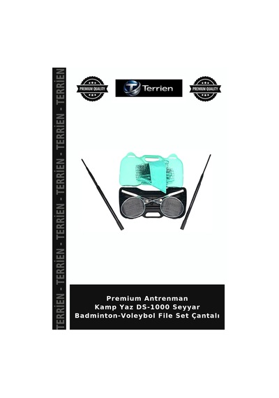 Premium Antrenman Kamp Yaz Ds-1000 Seyyar Badminton-voleybol File Set Çantalı Çok Renkli