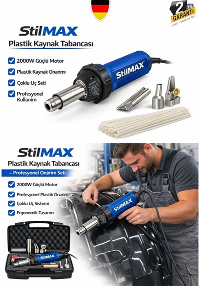 Stilmax Stl2000prm 2000w Plastik Kaynak Tabancası Tampon Plastik Tamir Onarım Makinesi Seti