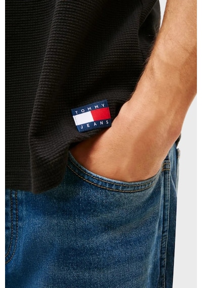 Tommy Jeans Erkek T Shirt Dm0dm22529 Bds Siyah Siyah