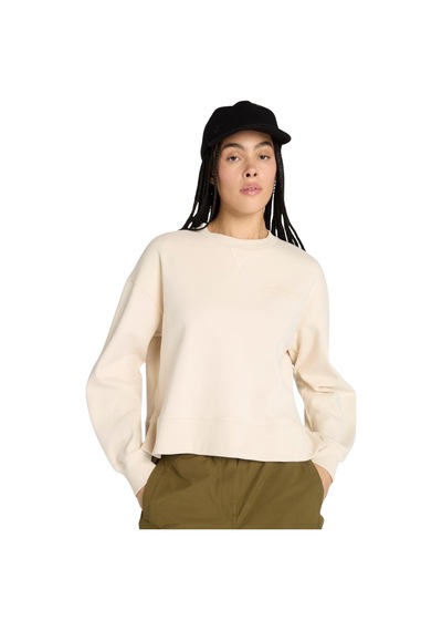 B0a41zbefl1-r Timberland Lush Comfort Crew Sweatshirt Kadın Sweatshirt Bej B0a41zbefl1-r Bej