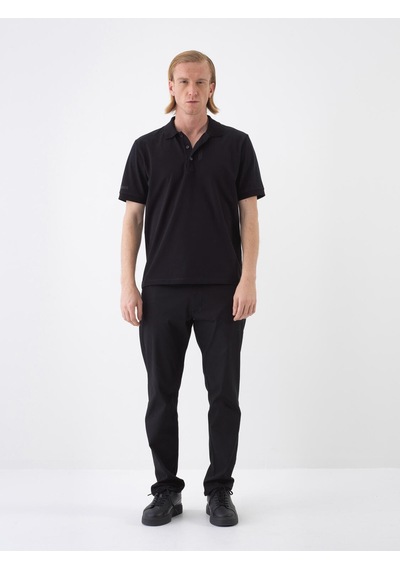 Xint Siyah Pamuk Dokulu Regular Fit Tişört 502230