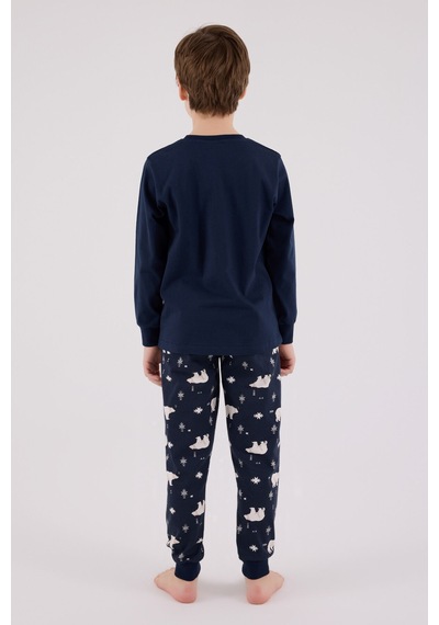 Rolypoly Erkek Çocuk Lacivert Pijama Takımı 5274-48730 Lacivert